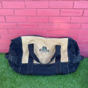 Red Head Since 1856 Tan Black Canvas Duffle Bag Luggage Travel Weekend Bag